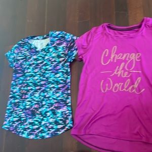 2 pack of champion girl shirts. Size M (7-8)